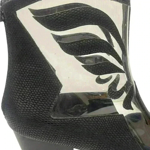 Coconuts by Matisse Cloud Nine Black and Clear Western Booties - Picture 7 of 12